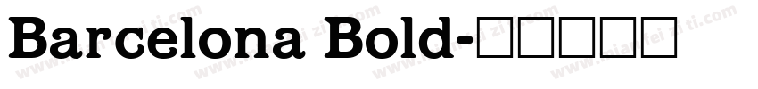 Barcelona Bold字体转换